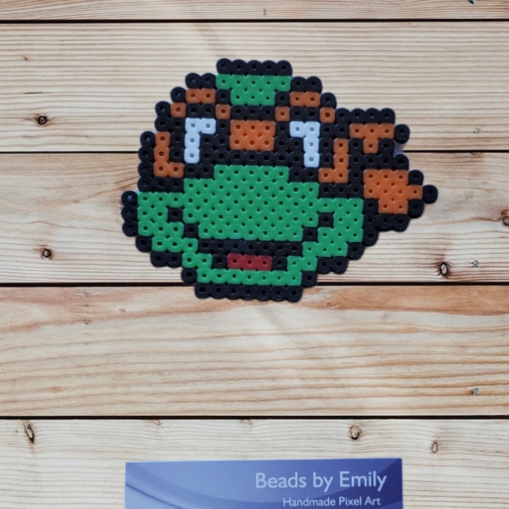 Orange TMNT Magnet - Ninja Turtle Fridge / Locker Magnet